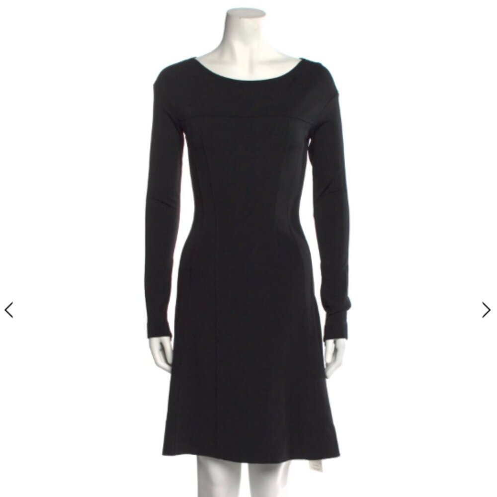 Theory Bateau Neckline Mini Dress